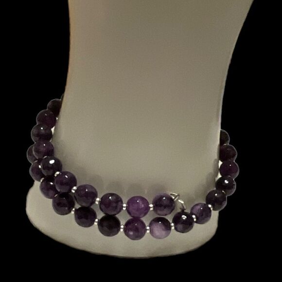 Real Amethyst Wrap Bracelet - Picture 6 of 11